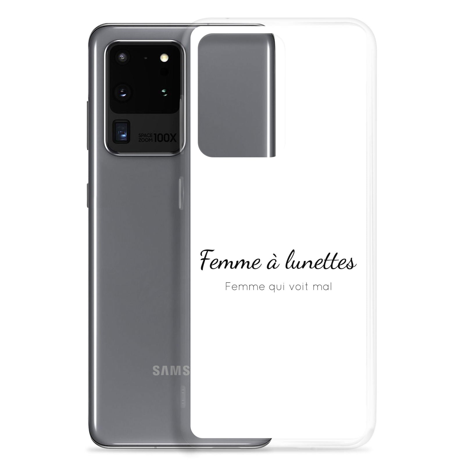 Coque Samsung Femme à lunettes femme qui voit mal - Sedurro