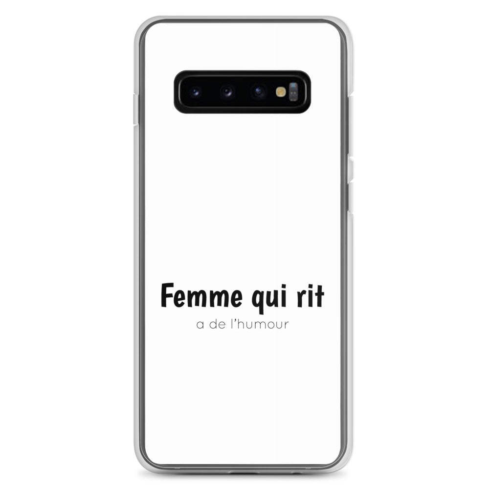 Coque Samsung Femme qui rit a de l'humour Samsung Galaxy S10+ - Sedurro