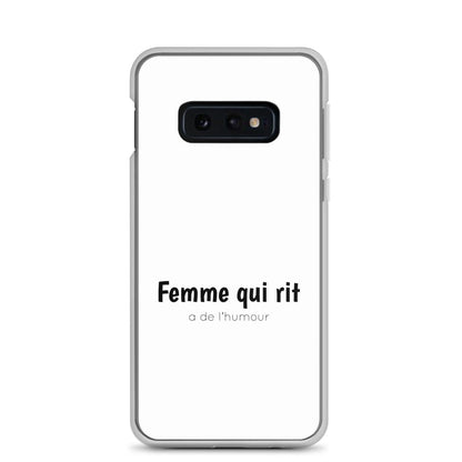 Coque Samsung Femme qui rit a de l'humour Samsung Galaxy S10e - Sedurro