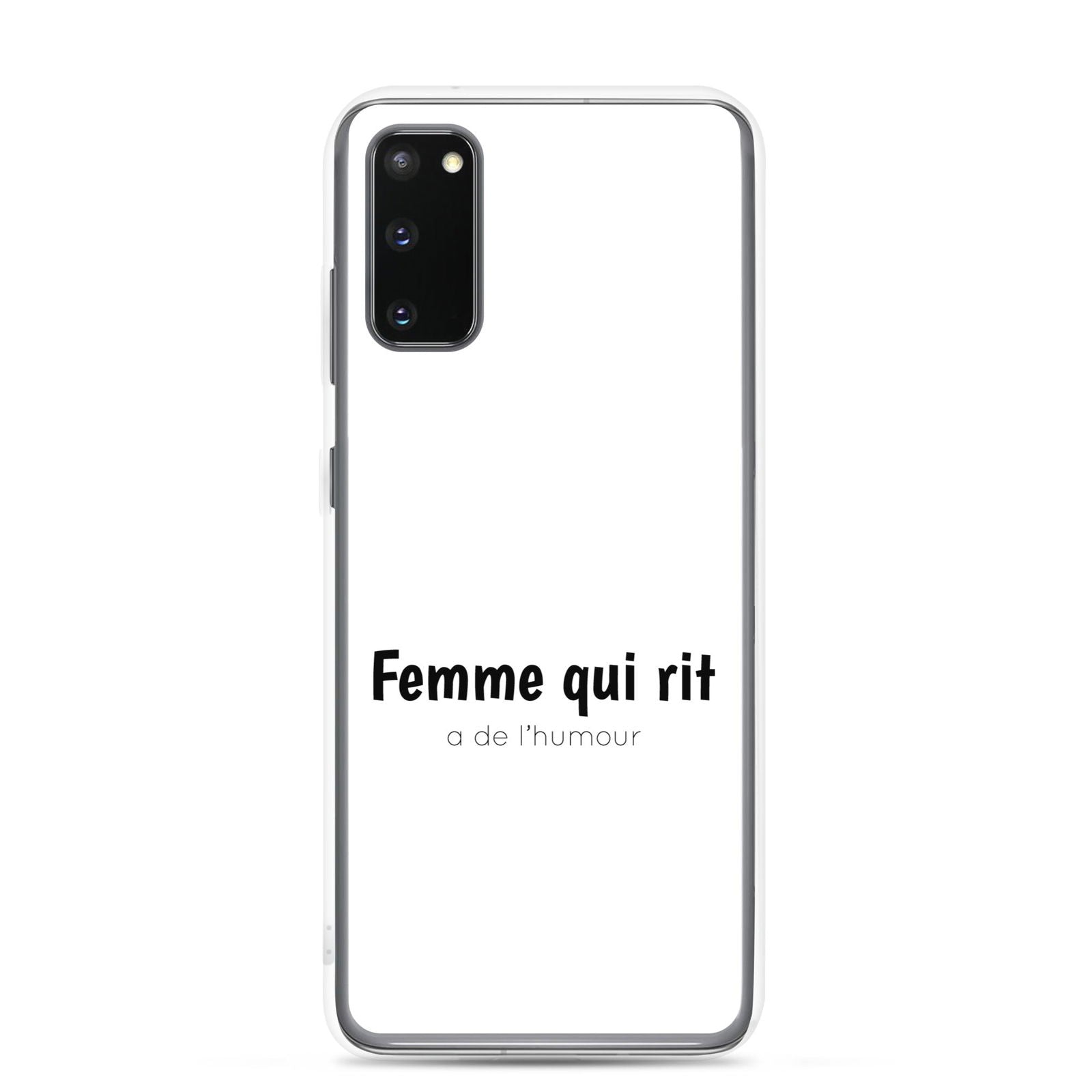 Coque Samsung Femme qui rit a de l'humour Samsung Galaxy S20 - Sedurro