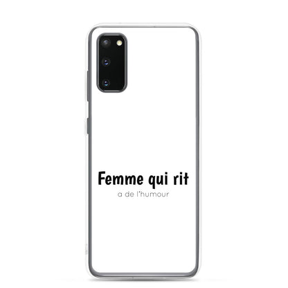 Coque Samsung Femme qui rit a de l'humour Samsung Galaxy S20 - Sedurro