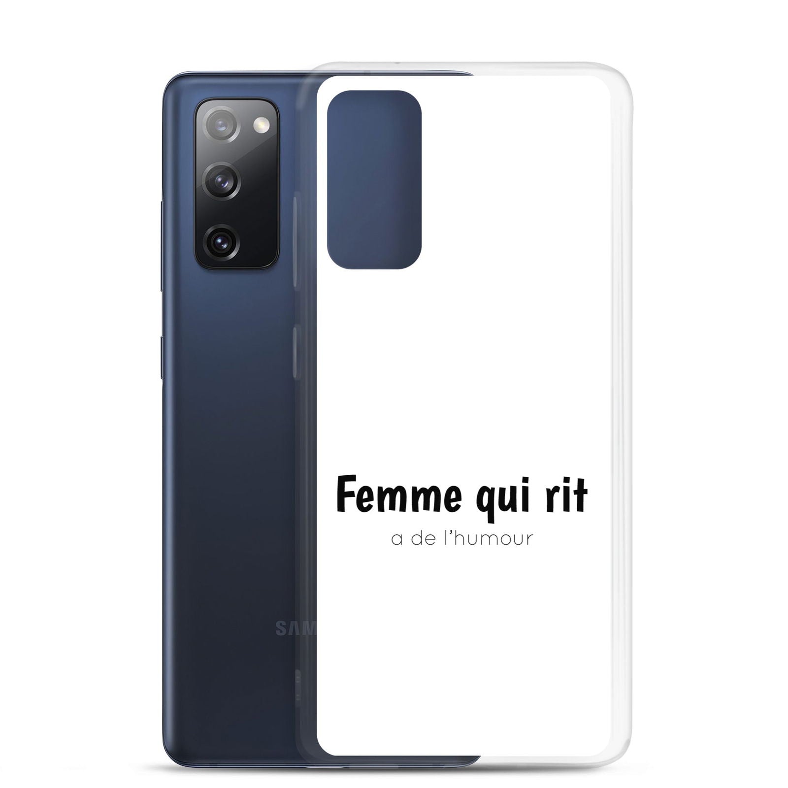 Coque Samsung Femme qui rit a de l'humour - Sedurro