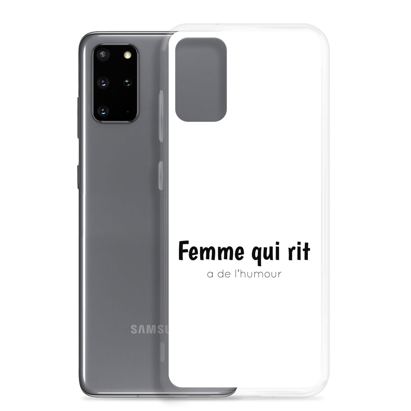 Coque Samsung Femme qui rit a de l'humour - Sedurro