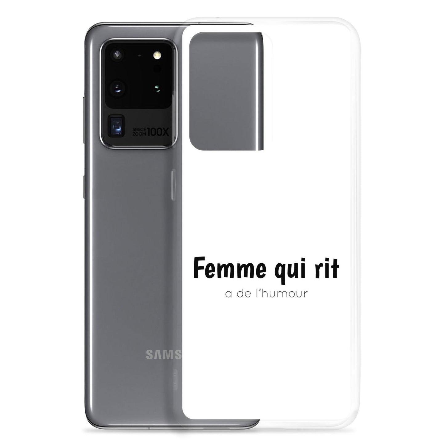 Coque Samsung Femme qui rit a de l'humour - Sedurro