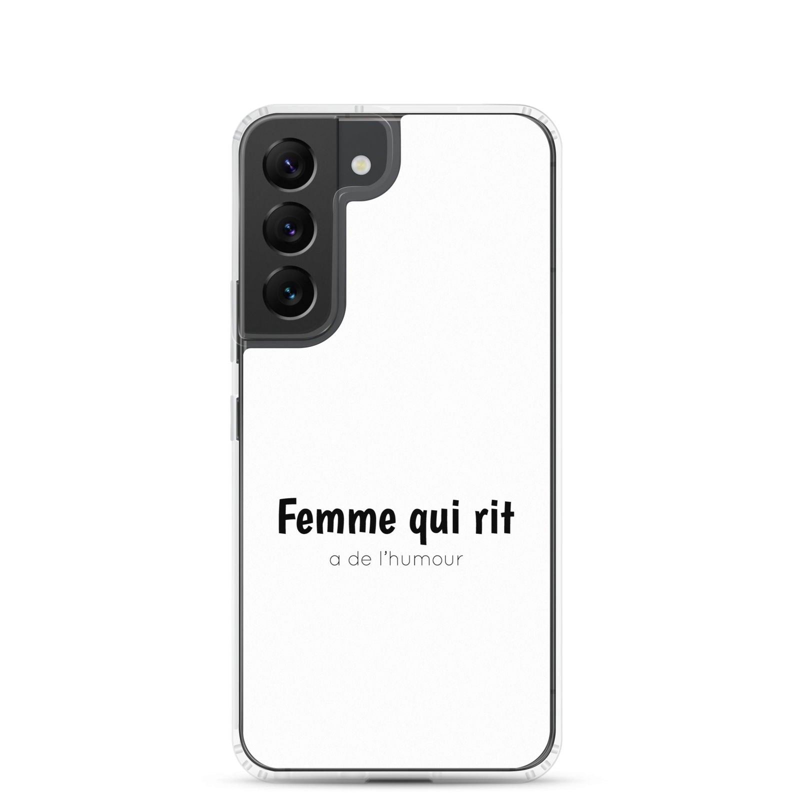 Coque Samsung Femme qui rit a de l'humour Samsung Galaxy S22 - Sedurro