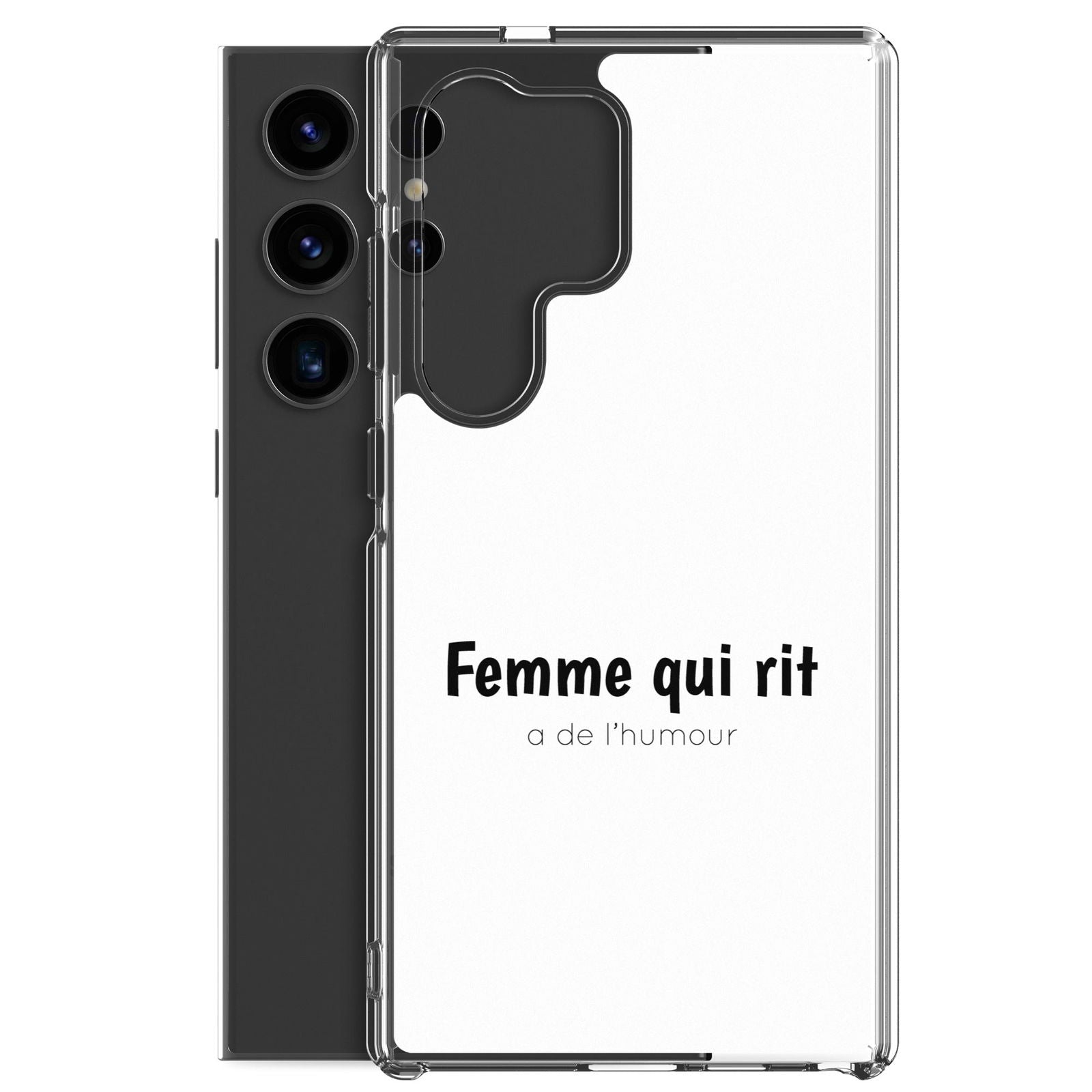 Coque Samsung Femme qui rit a de l'humour - Sedurro