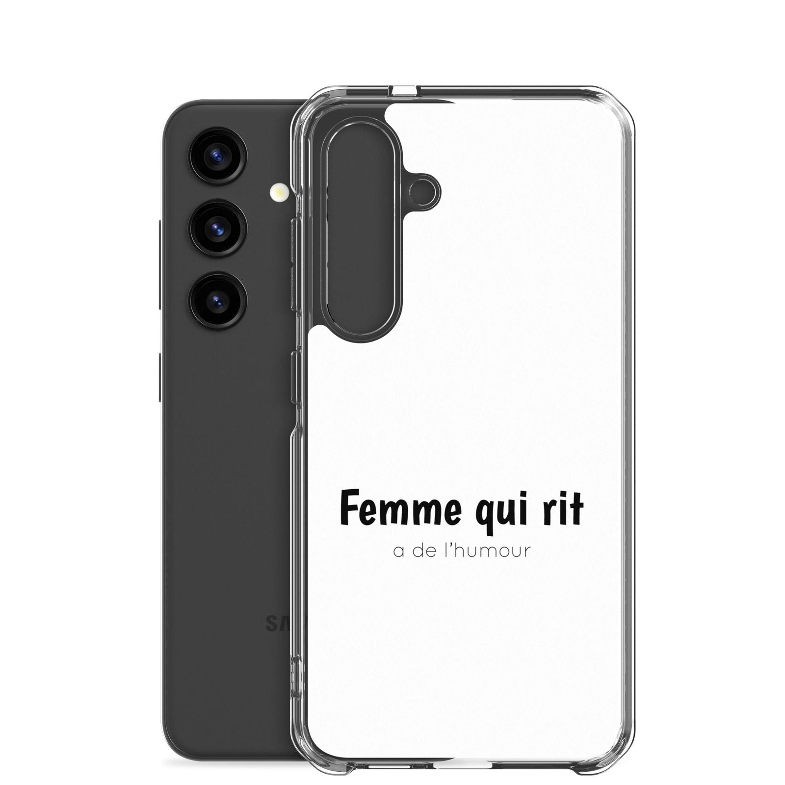 Coque Samsung Femme qui rit a de l'humour - Sedurro