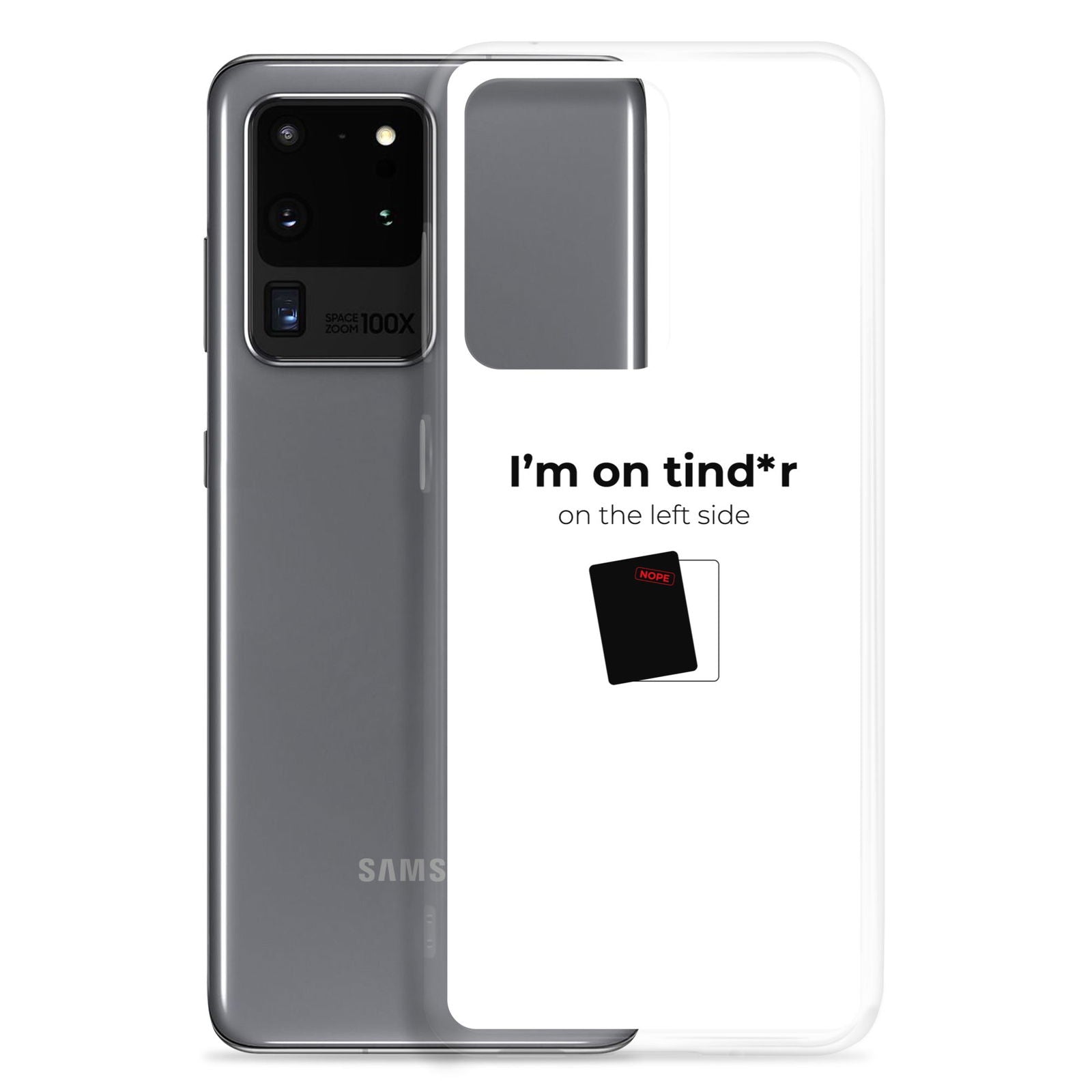 Coque Samsung I'm on tind*r on the left side - Sedurro