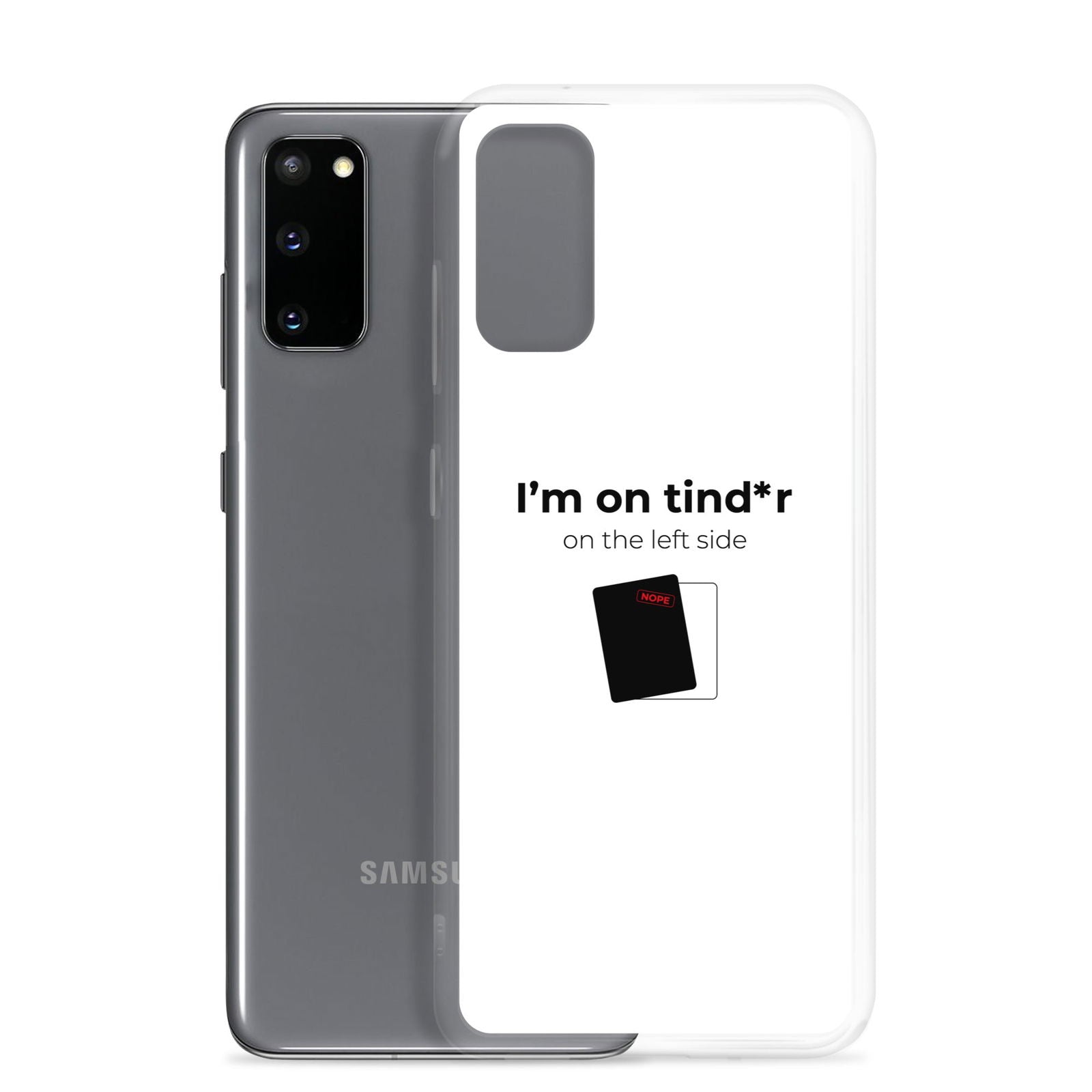 Coque Samsung I'm on tind*r on the left side - Sedurro