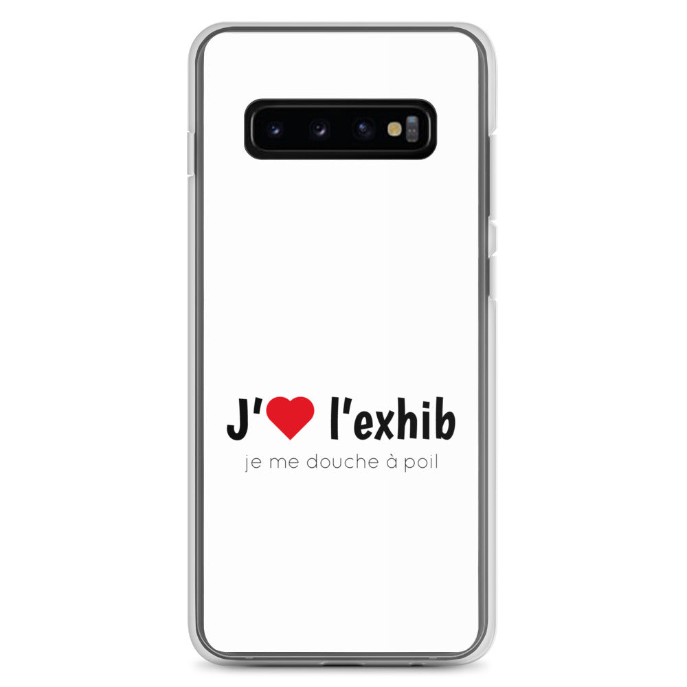 Coque Samsung J'aime l'exhib je me douche à poil Samsung Galaxy S10+ - Sedurro
