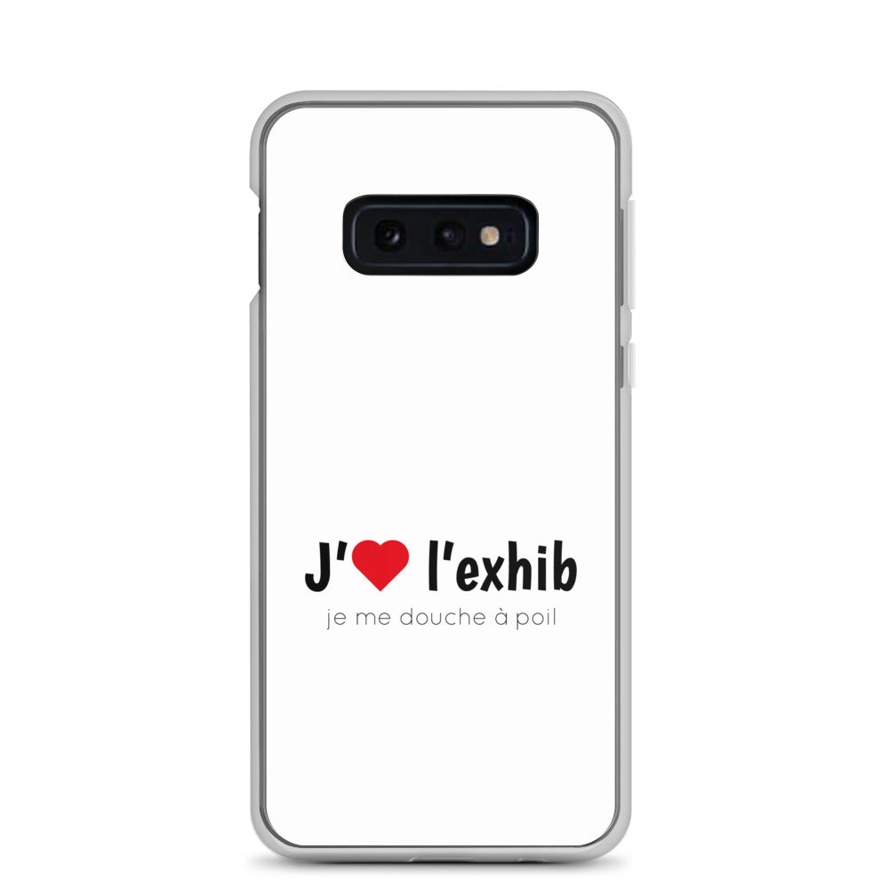 Coque Samsung J'aime l'exhib je me douche à poil Samsung Galaxy S10e - Sedurro