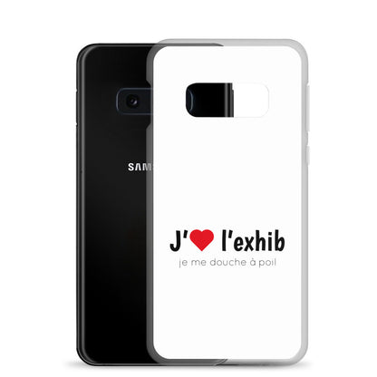 Coque Samsung J'aime l'exhib je me douche à poil - Sedurro