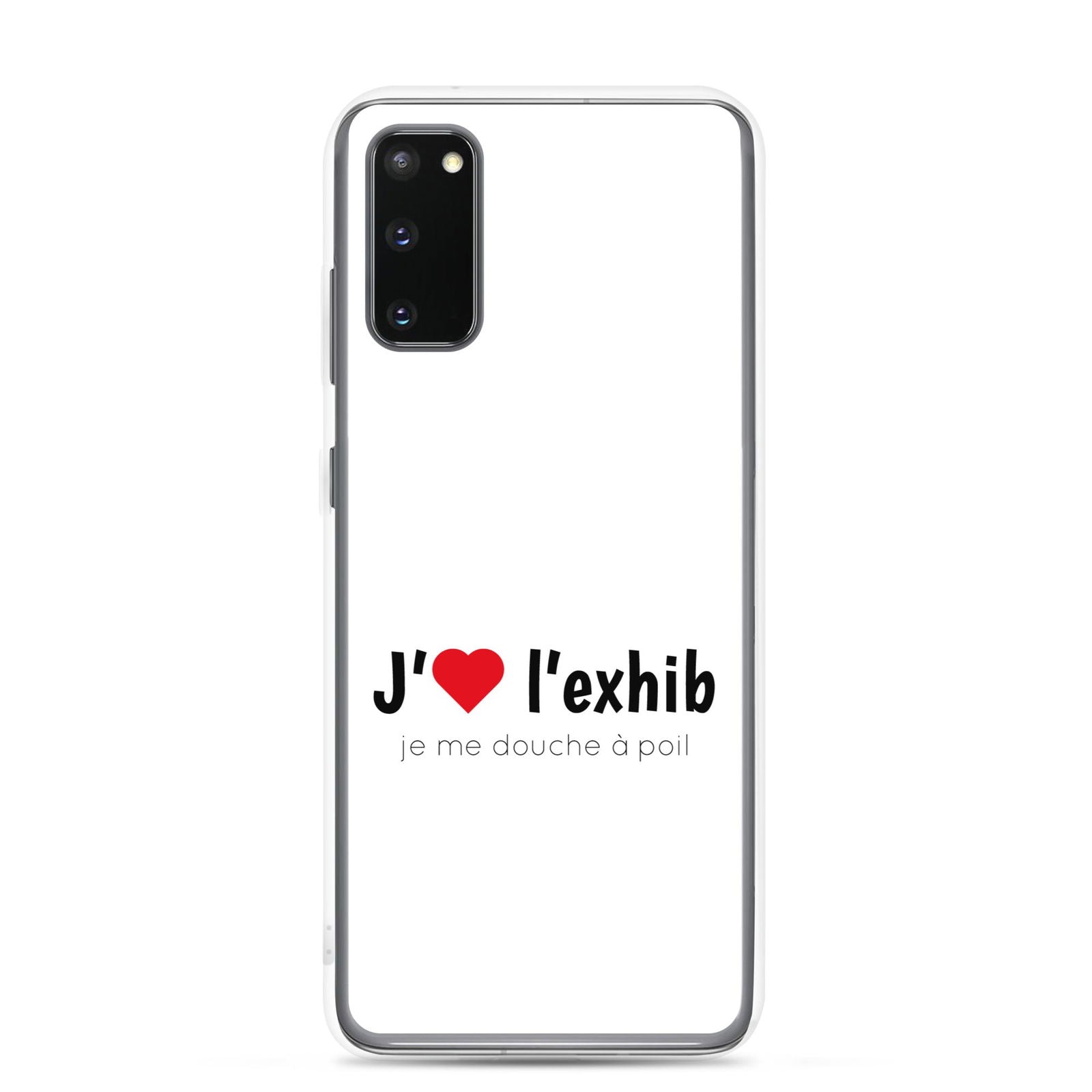 Coque Samsung J'aime l'exhib je me douche à poil Samsung Galaxy S20 - Sedurro