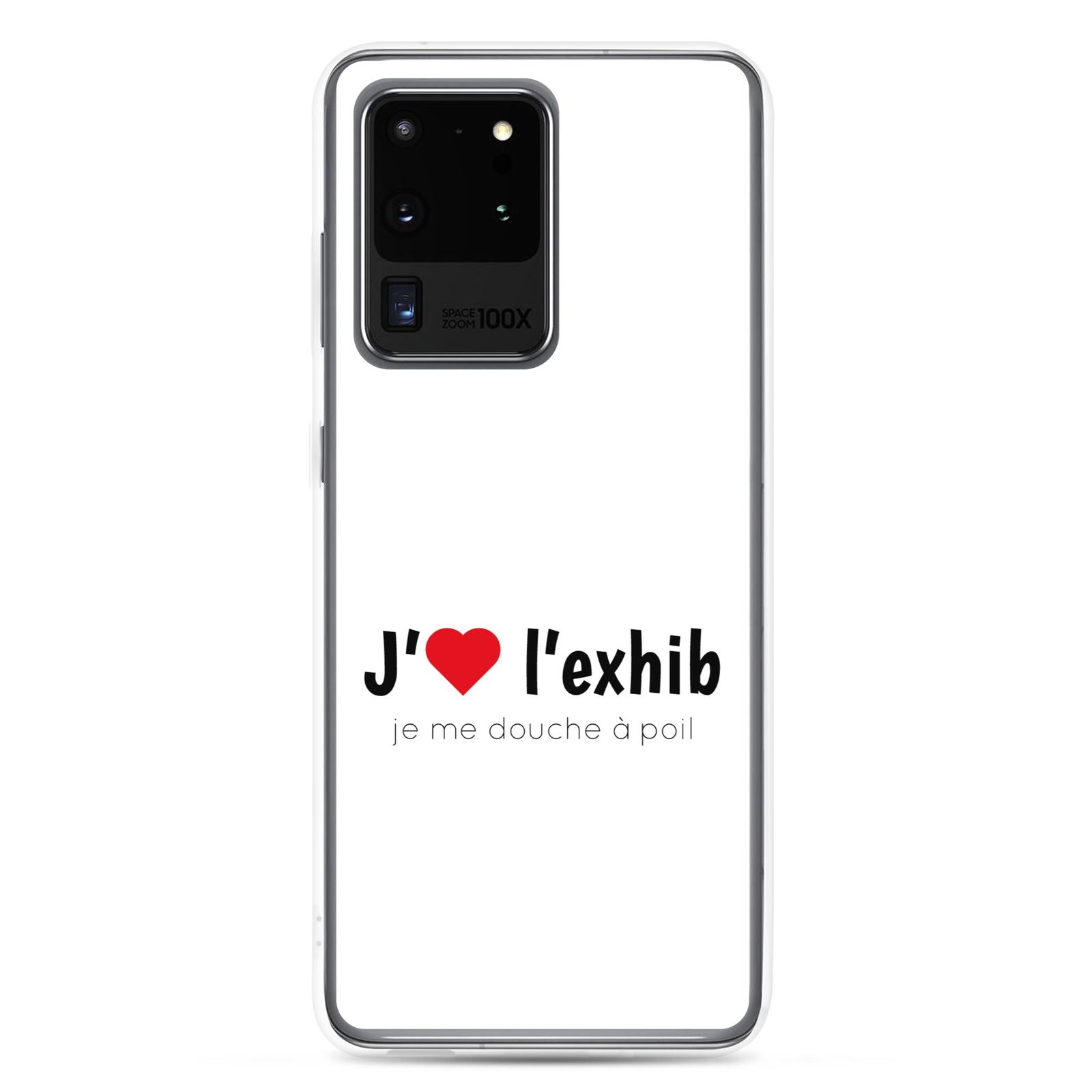 Coque Samsung J'aime l'exhib je me douche à poil Samsung Galaxy S20 Ultra - Sedurro