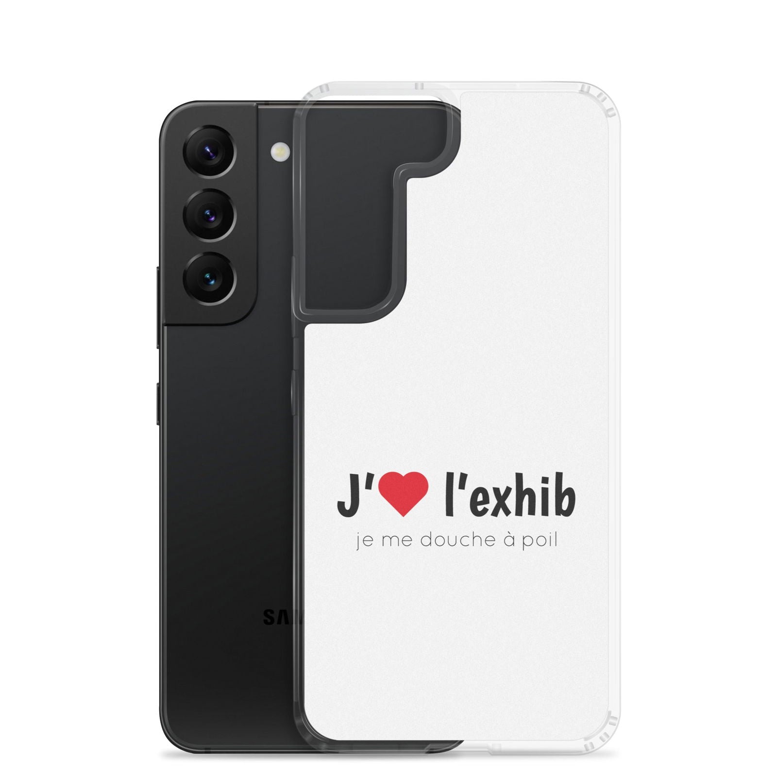 Coque Samsung J'aime l'exhib je me douche à poil - Sedurro