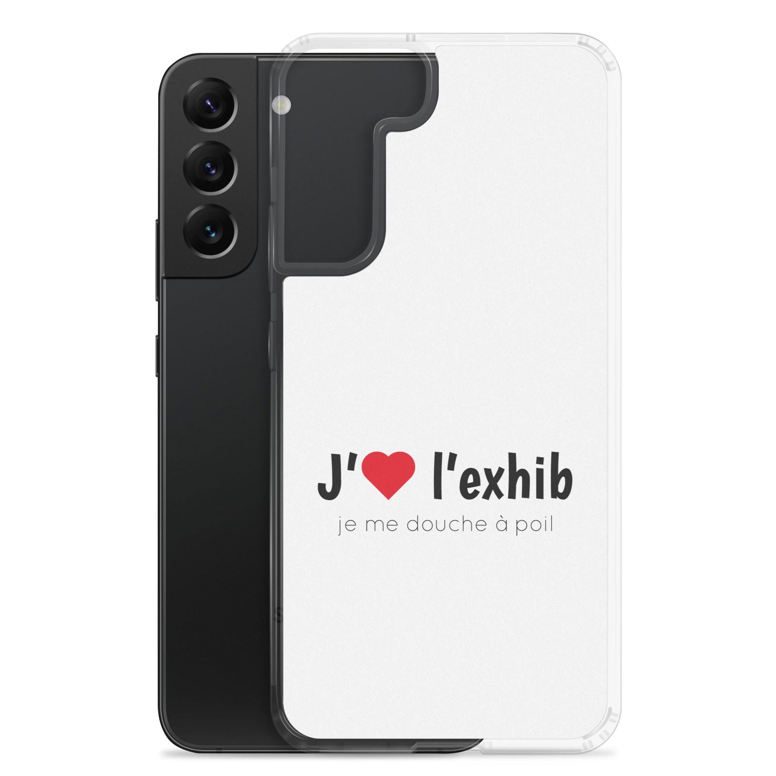 Coque Samsung J'aime l'exhib je me douche à poil - Sedurro