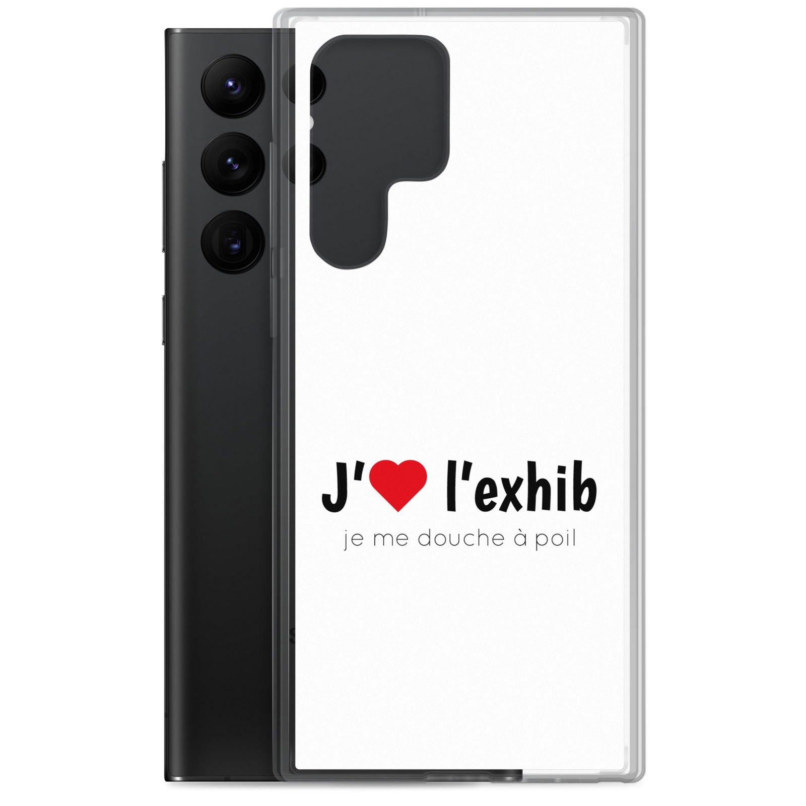Coque Samsung J'aime l'exhib je me douche à poil - Sedurro