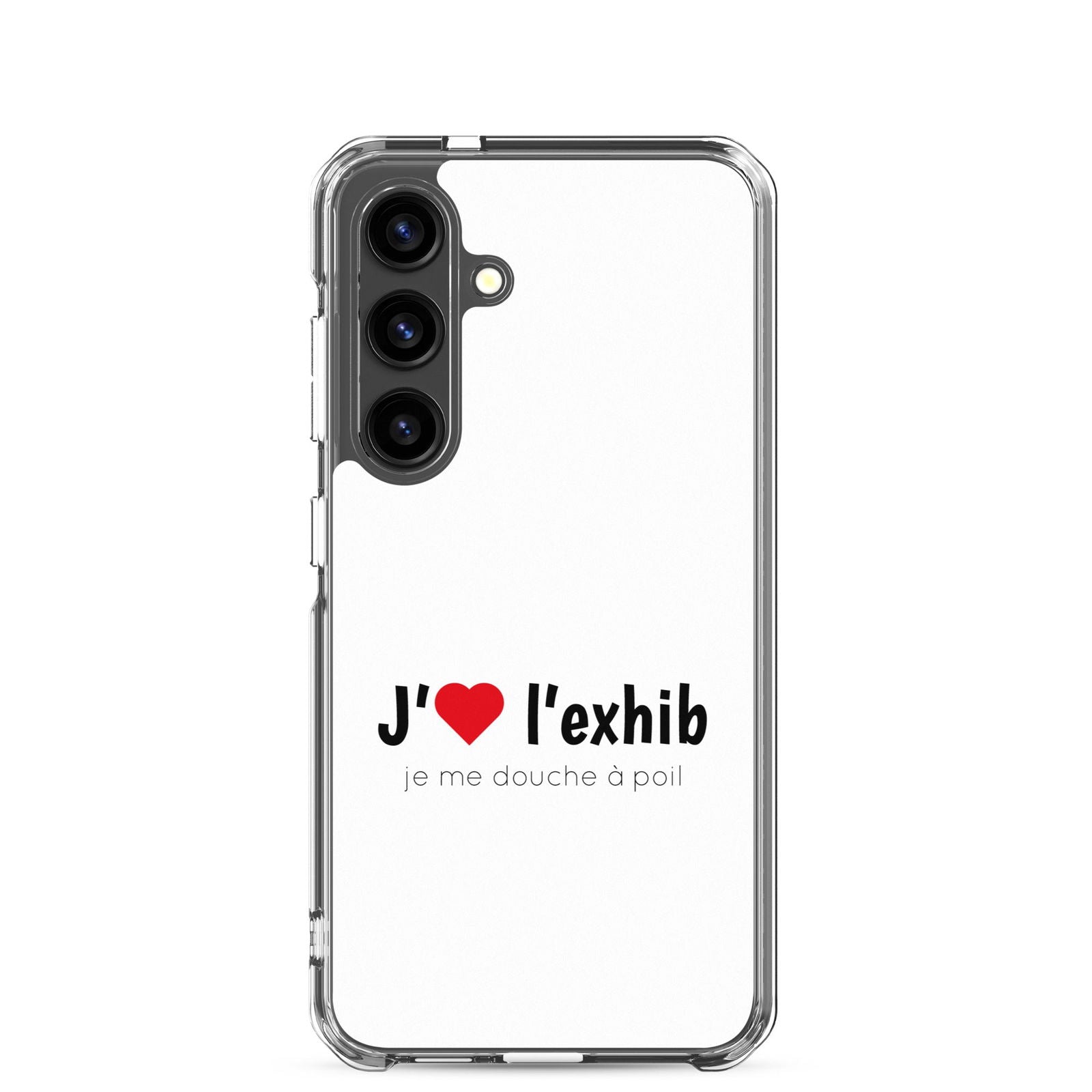 Coque Samsung J'aime l'exhib je me douche à poil Samsung Galaxy S24 - Sedurro