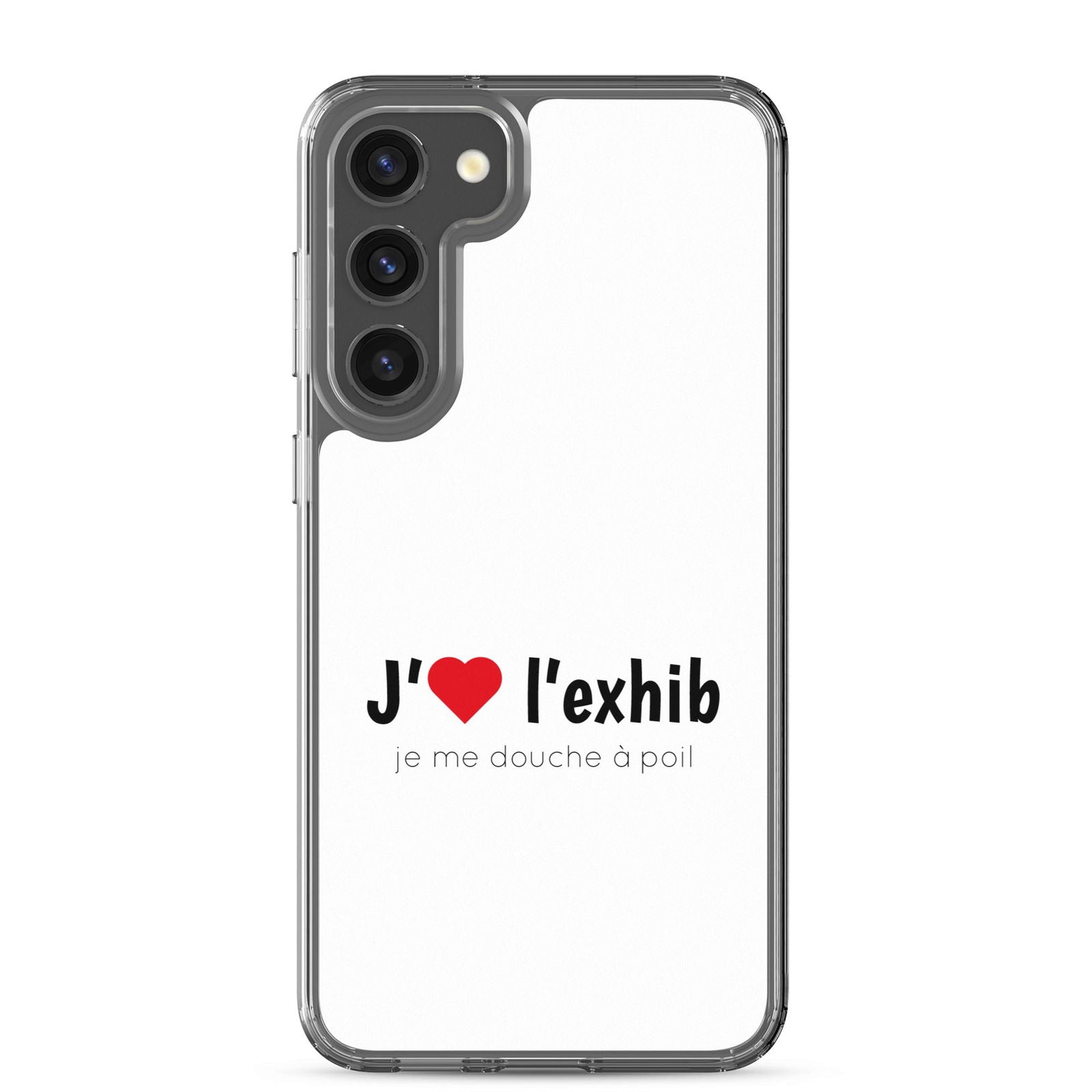 Coque Samsung J'aime l'exhib je me douche à poil Samsung Galaxy S23 Plus - Sedurro