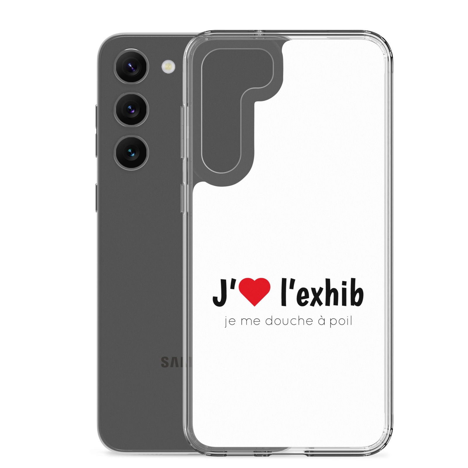 Coque Samsung J'aime l'exhib je me douche à poil - Sedurro