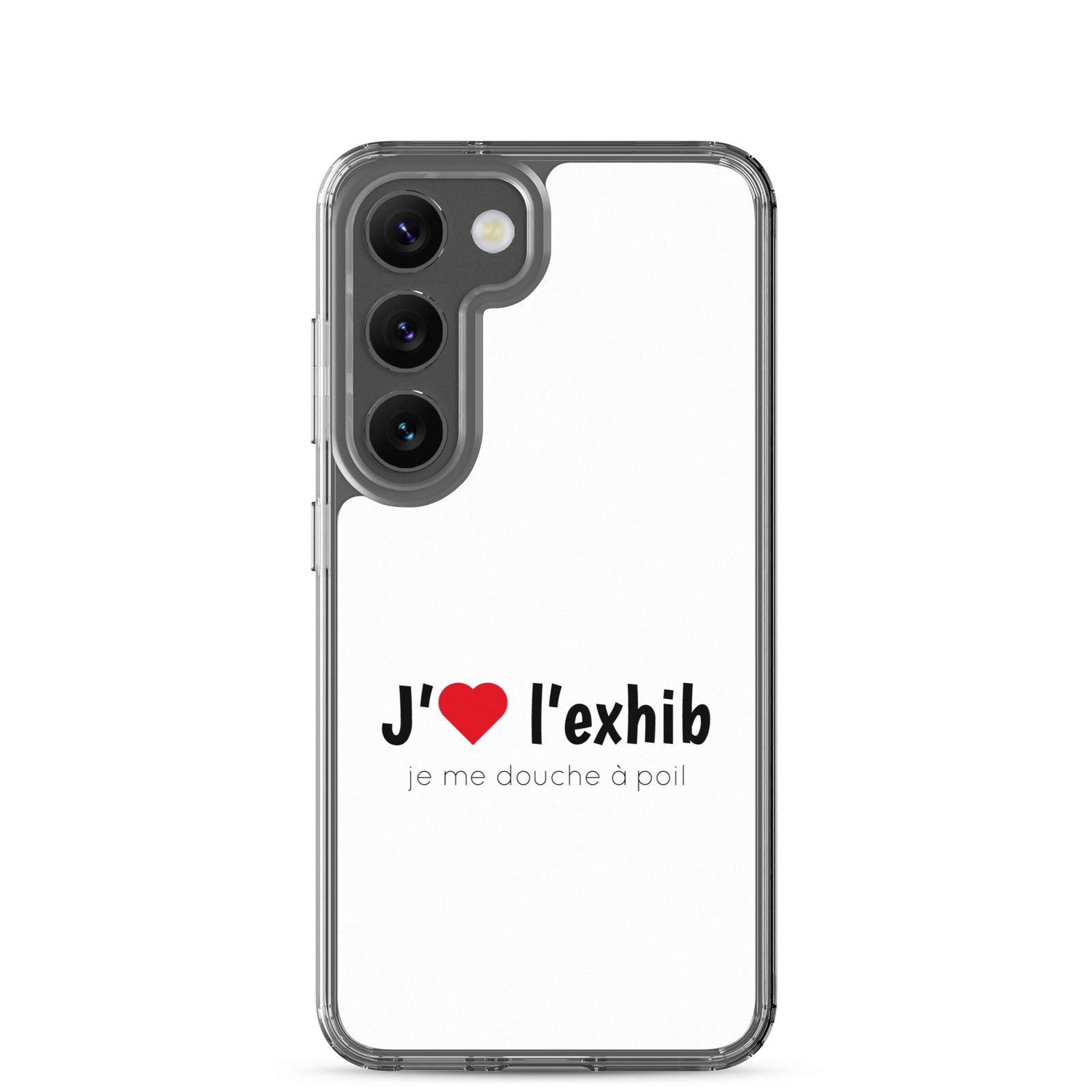 Coque Samsung J'aime l'exhib je me douche à poil Samsung Galaxy S23 - Sedurro