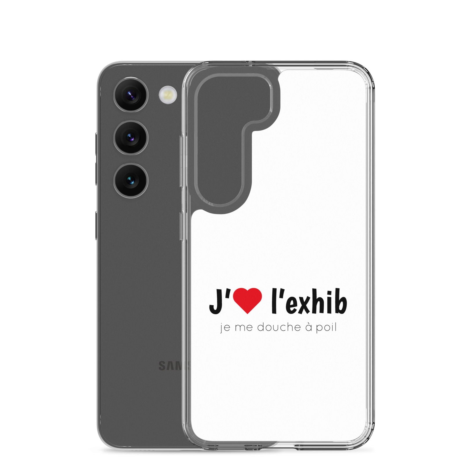 Coque Samsung J'aime l'exhib je me douche à poil - Sedurro