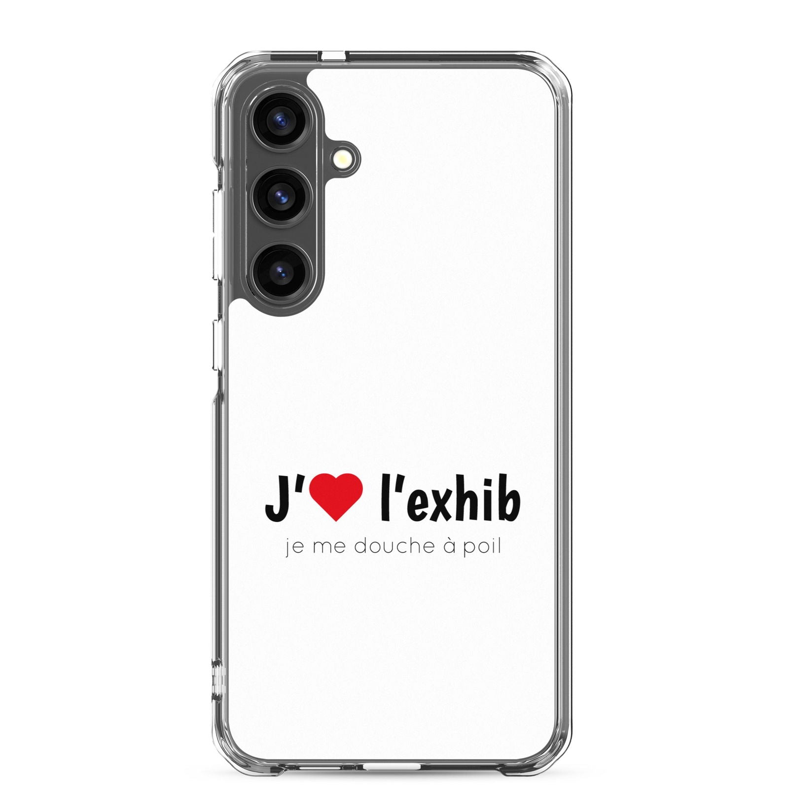 Coque Samsung J'aime l'exhib je me douche à poil Samsung Galaxy S24 Plus - Sedurro