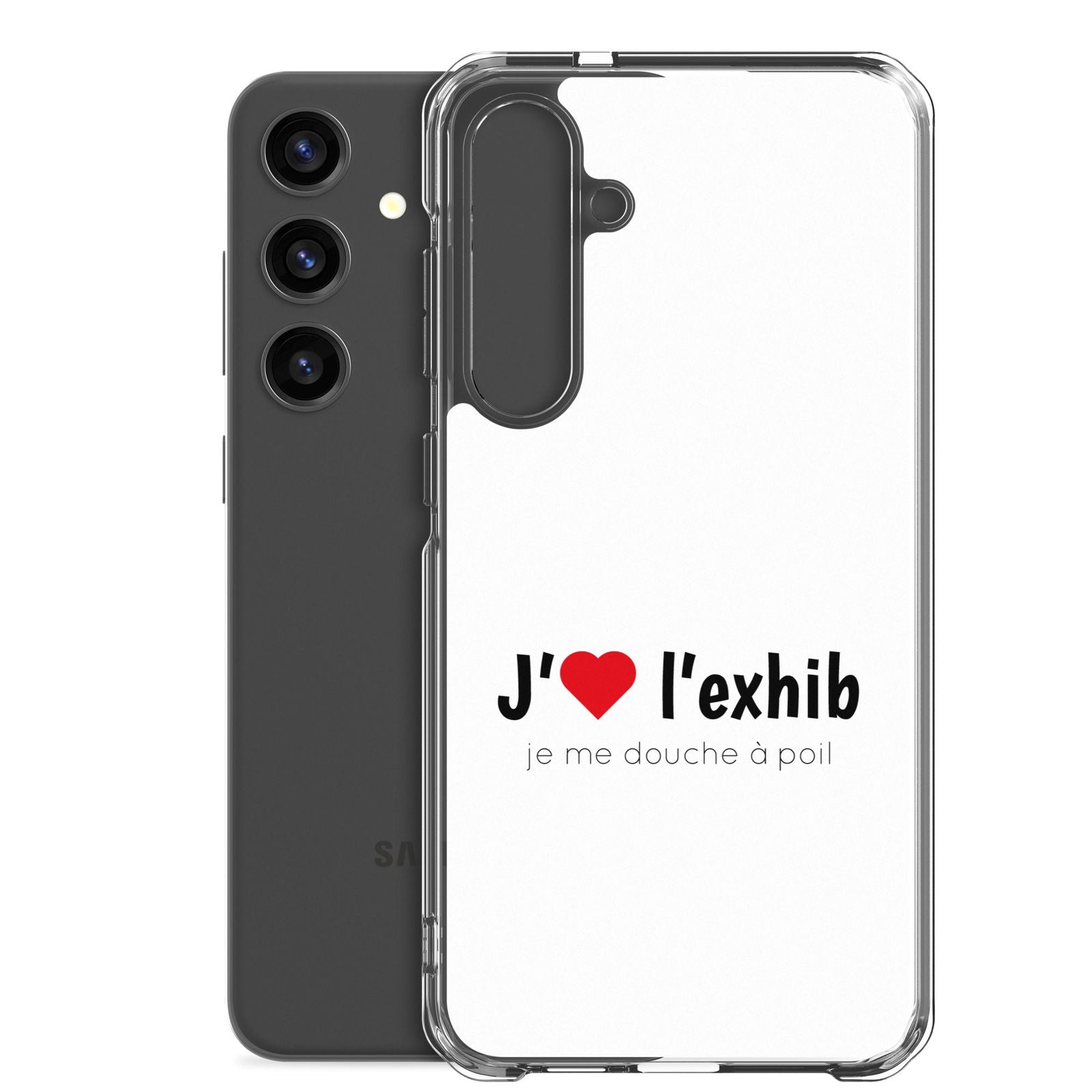 Coque Samsung J'aime l'exhib je me douche à poil - Sedurro