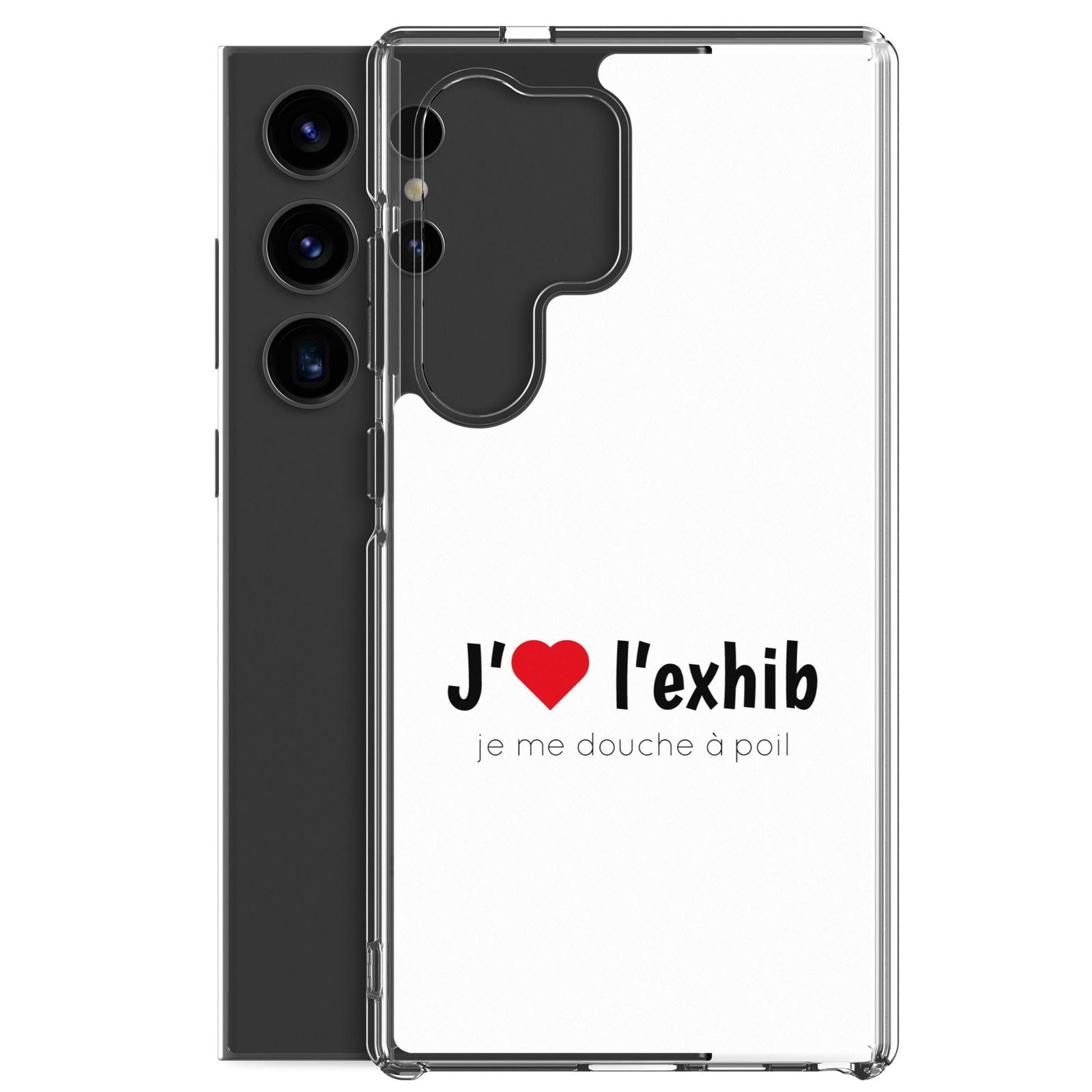 Coque Samsung J'aime l'exhib je me douche à poil - Sedurro