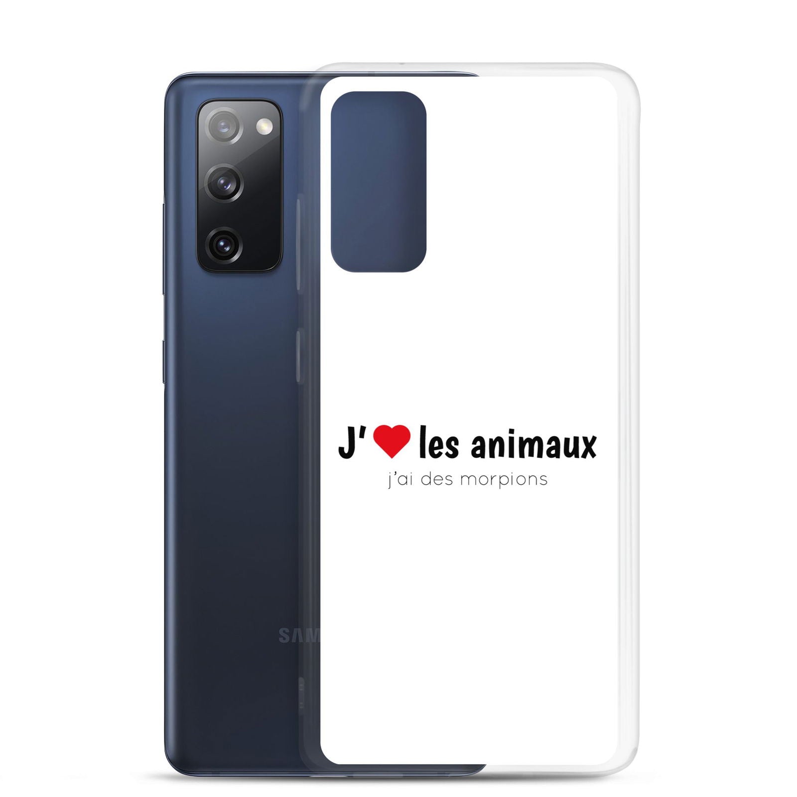 Coque Samsung J'aime les animaux j'ai des morpions - Sedurro
