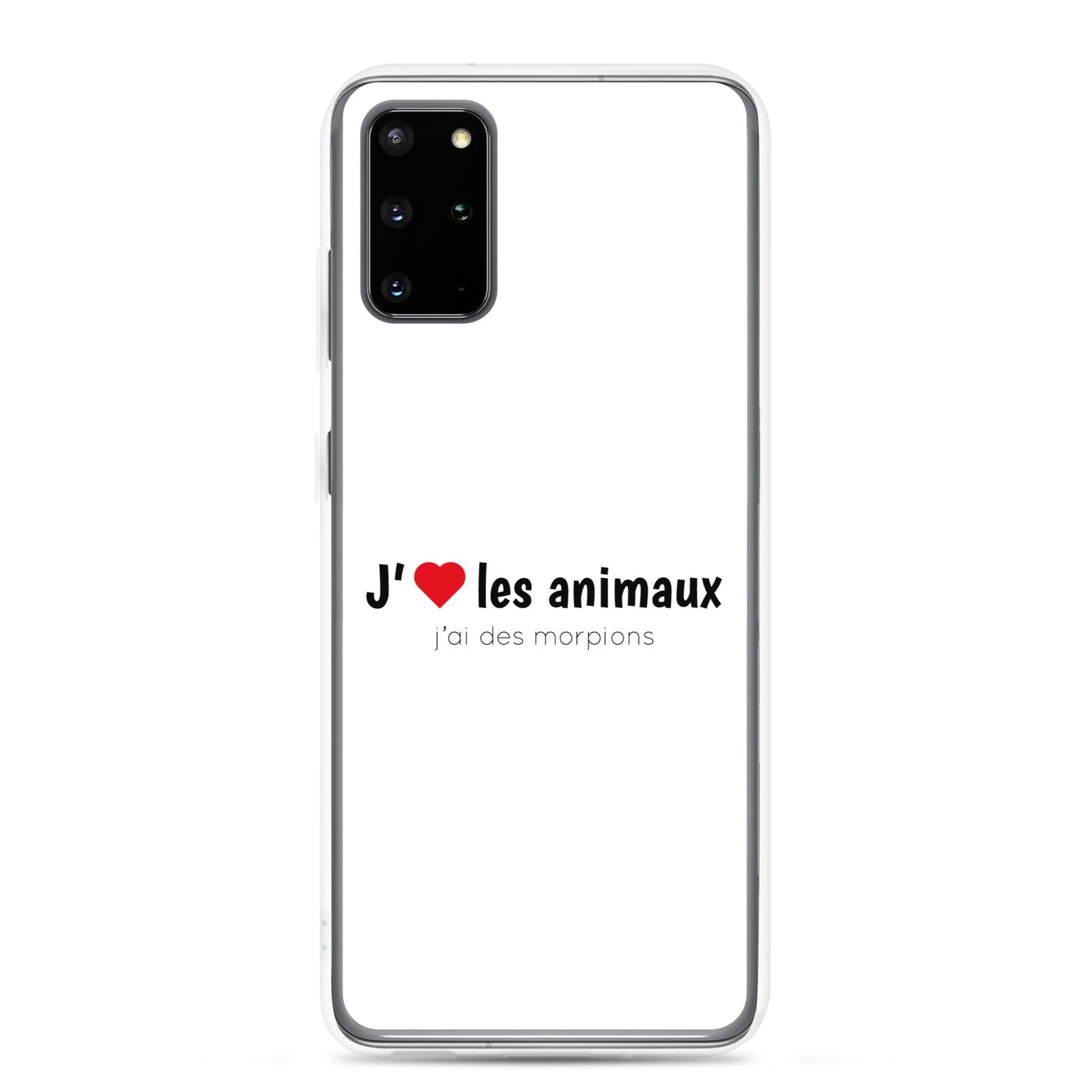 Coque Samsung J'aime les animaux j'ai des morpions Samsung Galaxy S20 Plus - Sedurro