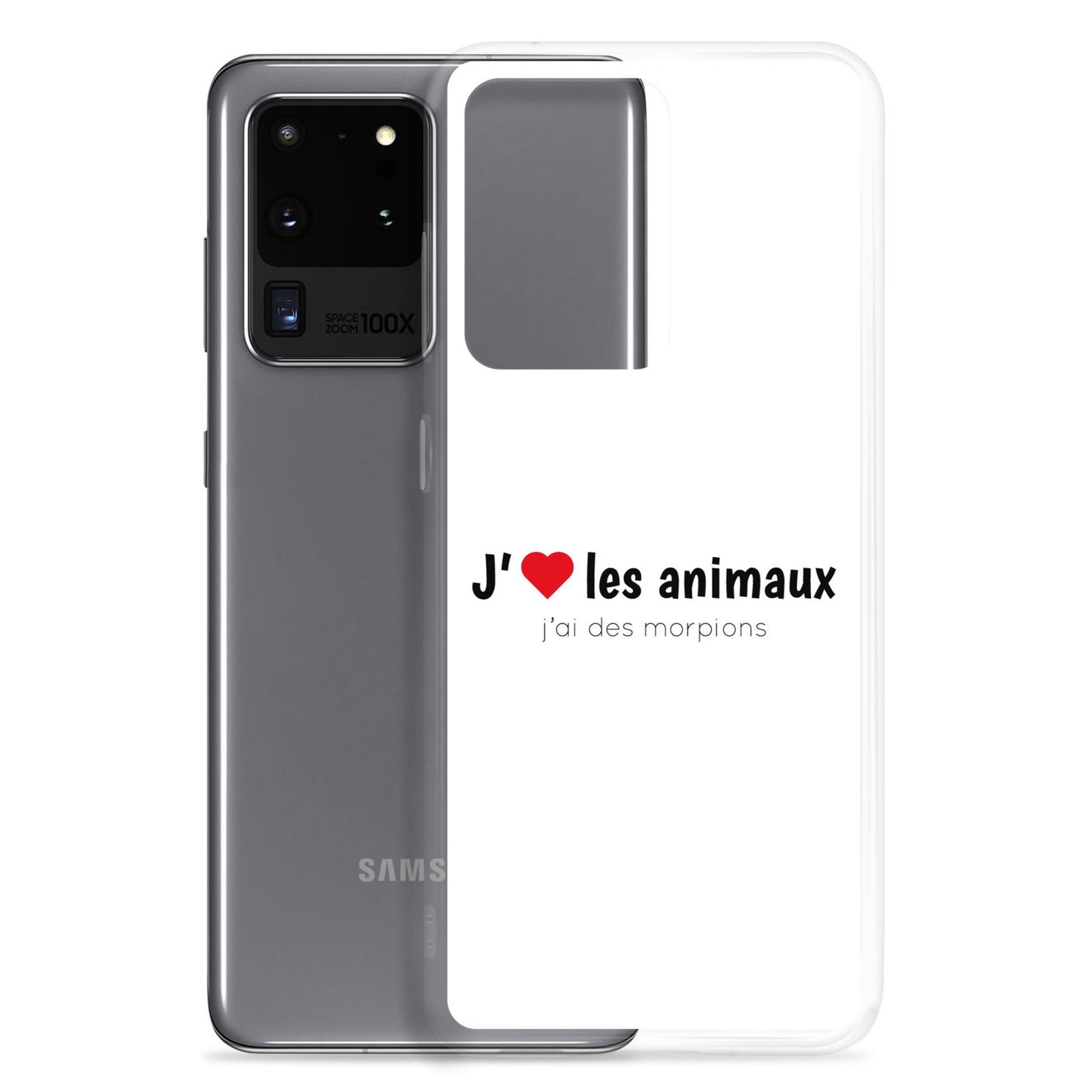 Coque Samsung J'aime les animaux j'ai des morpions - Sedurro