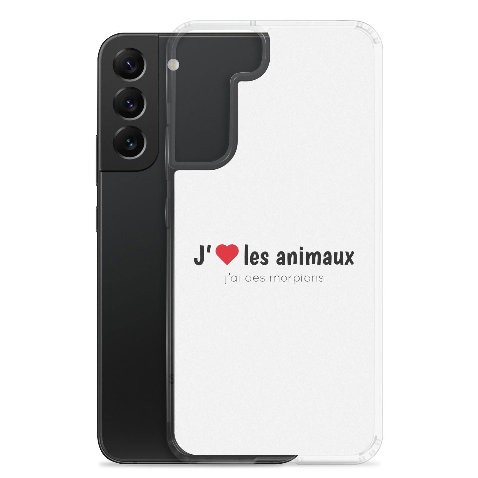Coque Samsung J'aime les animaux j'ai des morpions - Sedurro