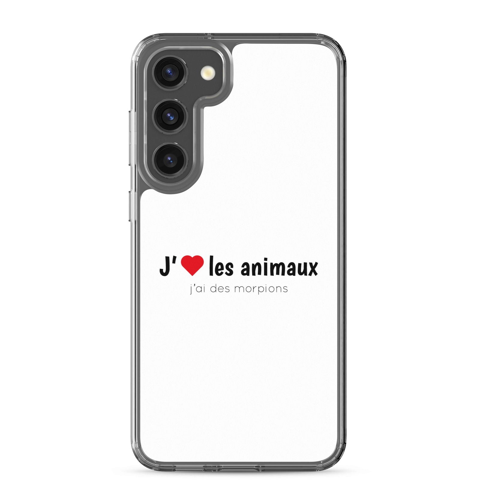 Coque Samsung J'aime les animaux j'ai des morpions Samsung Galaxy S23 Plus - Sedurro
