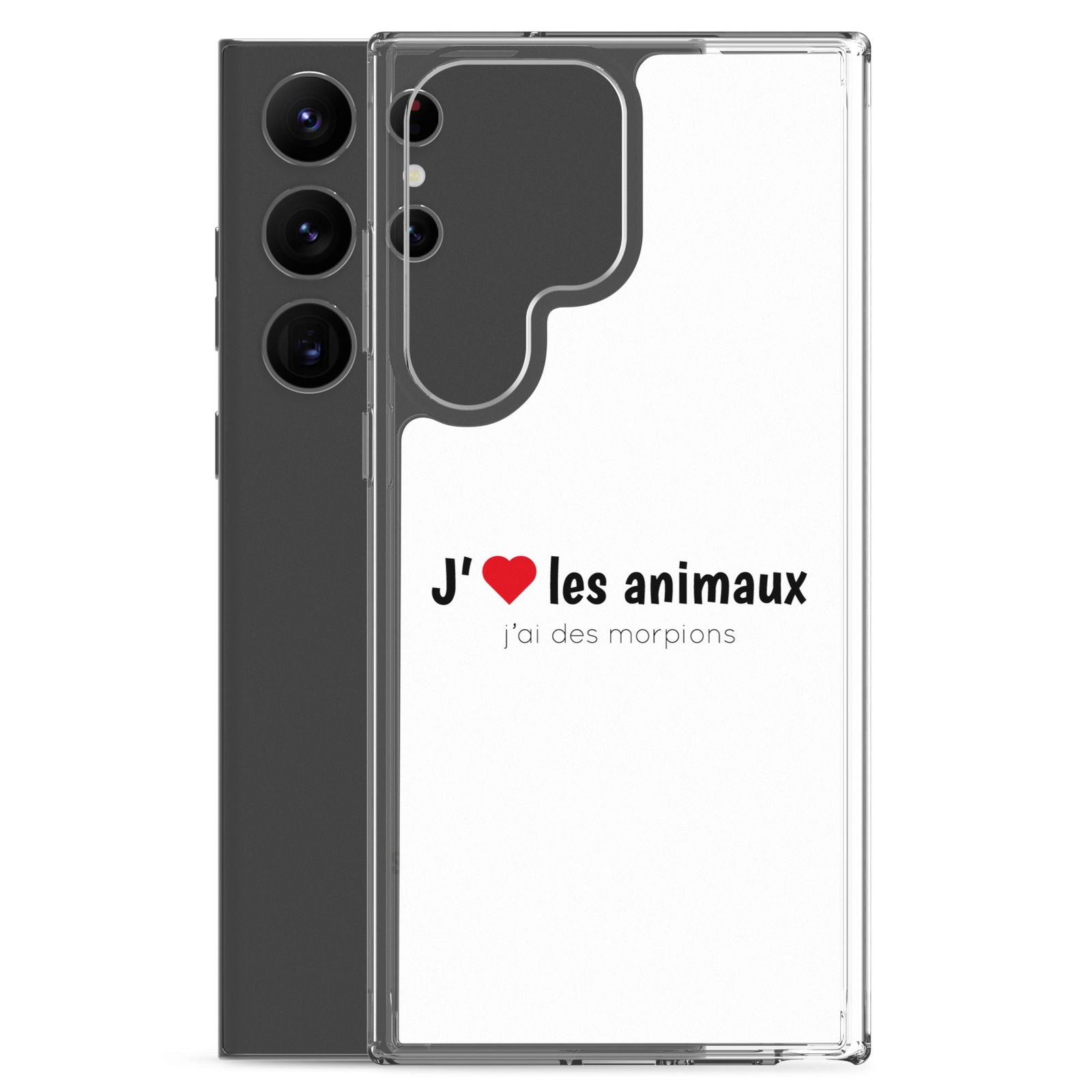 Coque Samsung J'aime les animaux j'ai des morpions - Sedurro