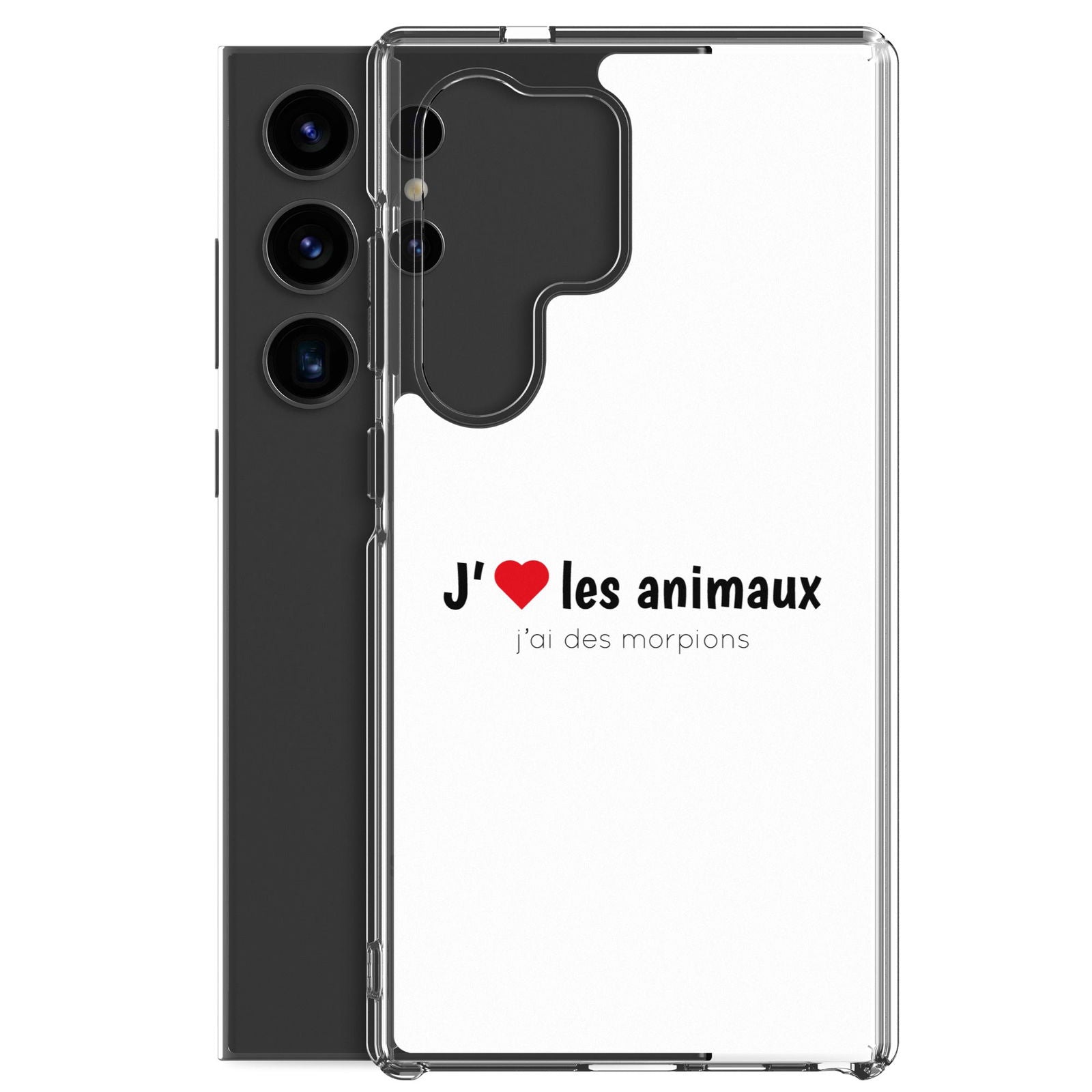 Coque Samsung J'aime les animaux j'ai des morpions - Sedurro