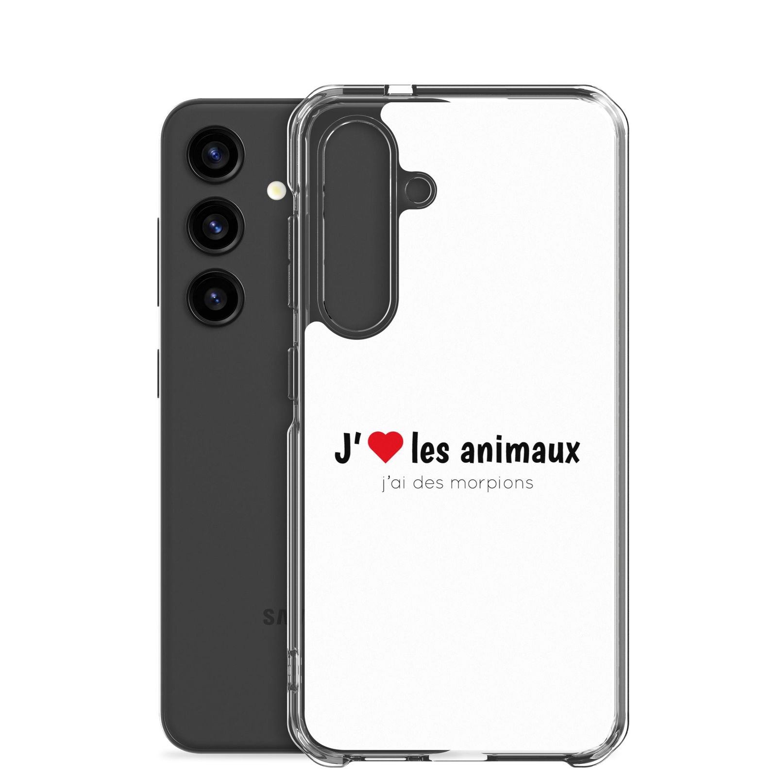 Coque Samsung J'aime les animaux j'ai des morpions - Sedurro