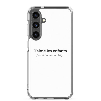Coque Samsung J'aime les enfants j'en ai dans mon frigo Samsung Galaxy S24 Plus - Sedurro