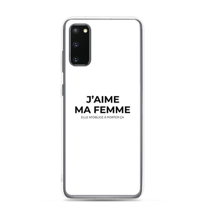 Coque Samsung J'aime ma femme elle m'oblige à porter ça Samsung Galaxy S20 - Sedurro