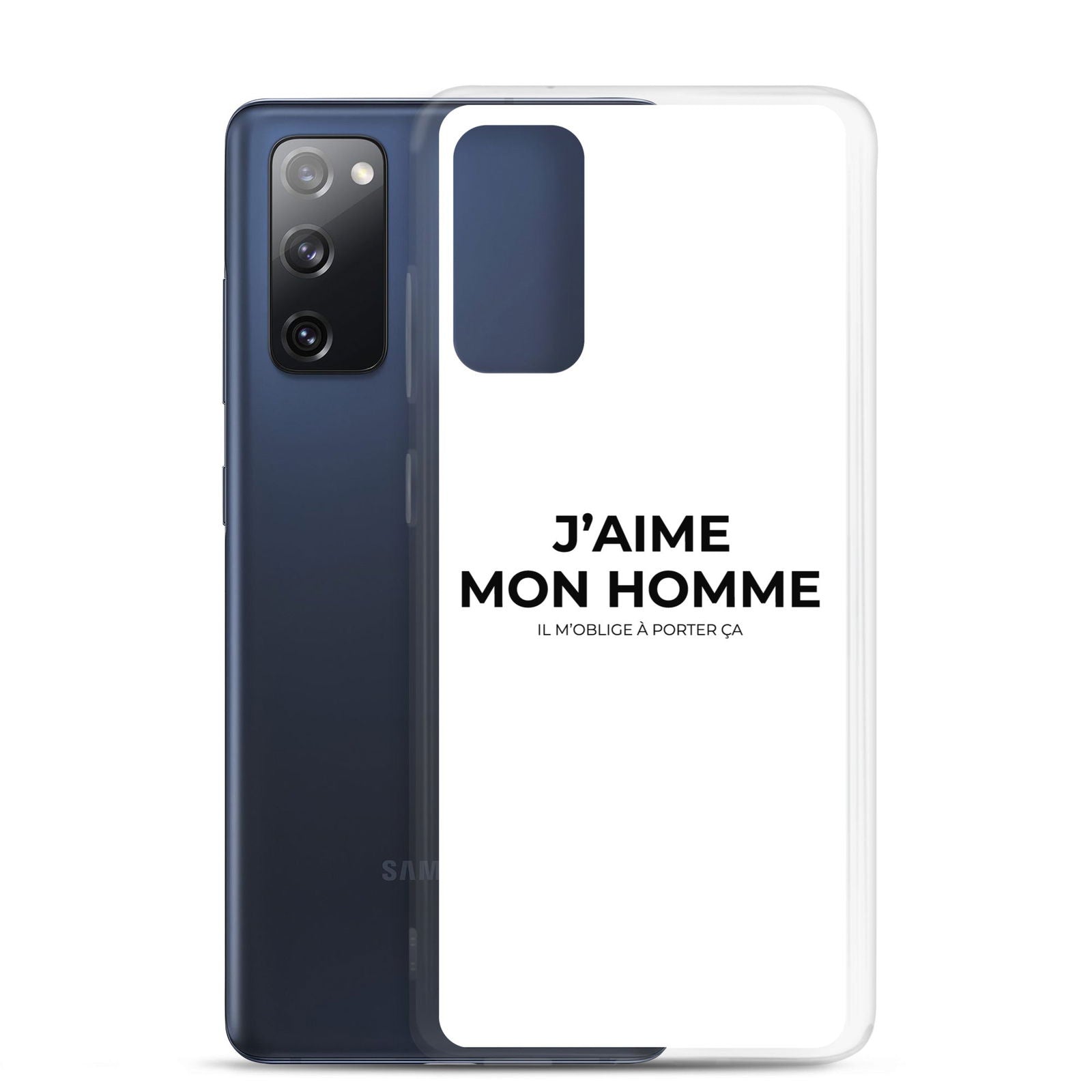 Coque Samsung J'aime mon homme il m'oblige à porter ça - Sedurro