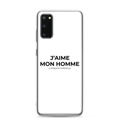 Coque Samsung J'aime mon homme il m'oblige à porter ça Samsung Galaxy S20 - Sedurro