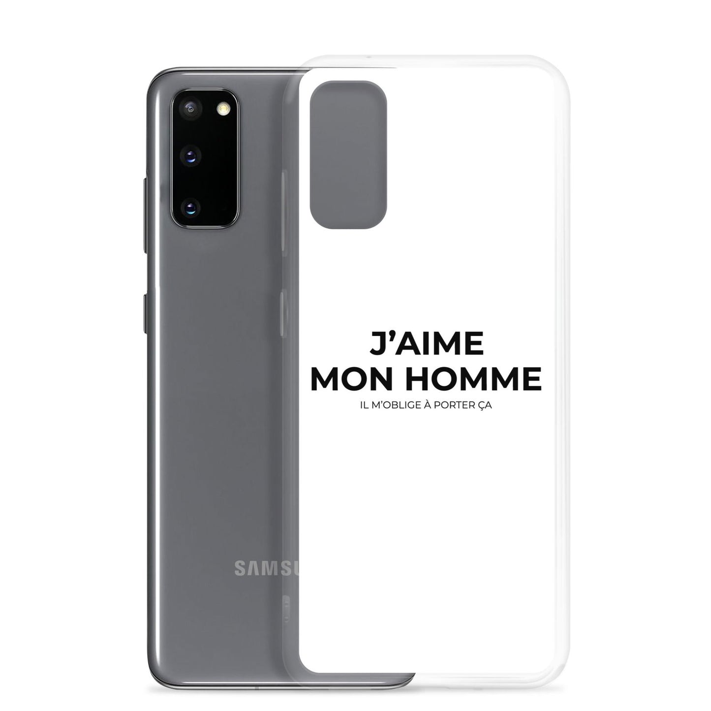 Coque Samsung J'aime mon homme il m'oblige à porter ça - Sedurro