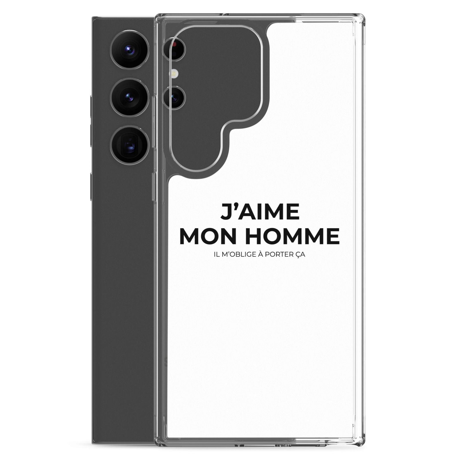 Coque Samsung J'aime mon homme il m'oblige à porter ça - Sedurro
