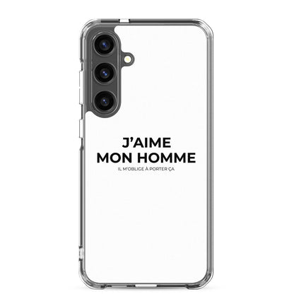 Coque Samsung J'aime mon homme il m'oblige à porter ça Samsung Galaxy S24 Plus - Sedurro