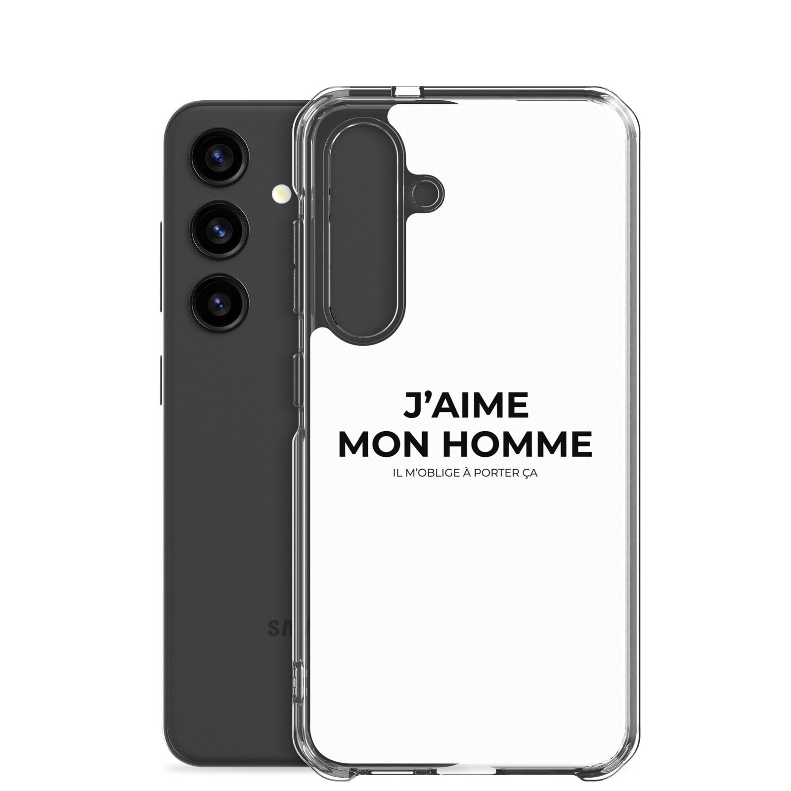 Coque Samsung J'aime mon homme il m'oblige à porter ça - Sedurro