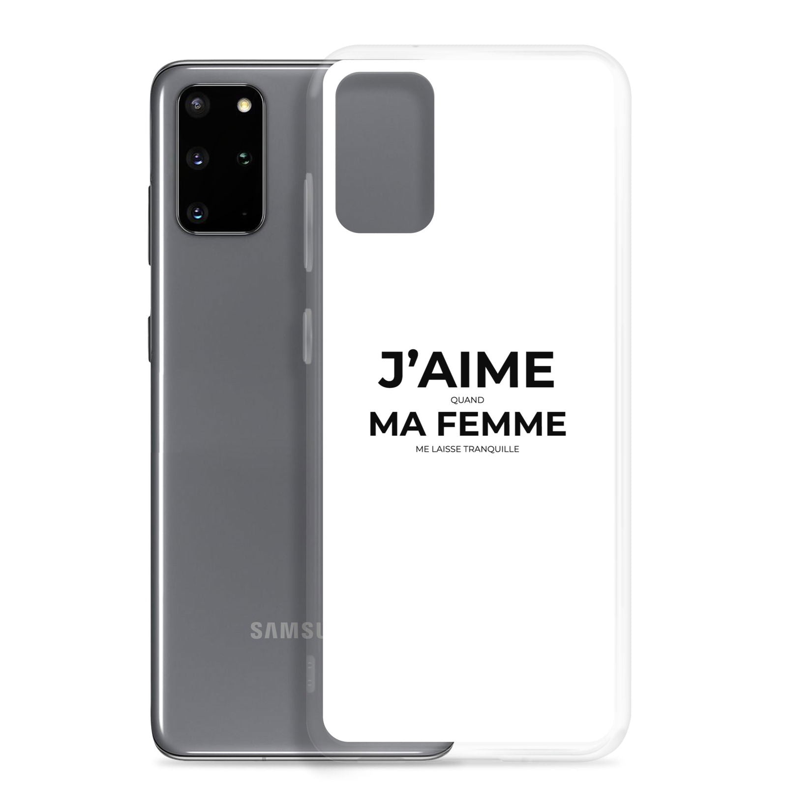 Coque Samsung J'aime quand ma femme me laisse tranquille - Sedurro