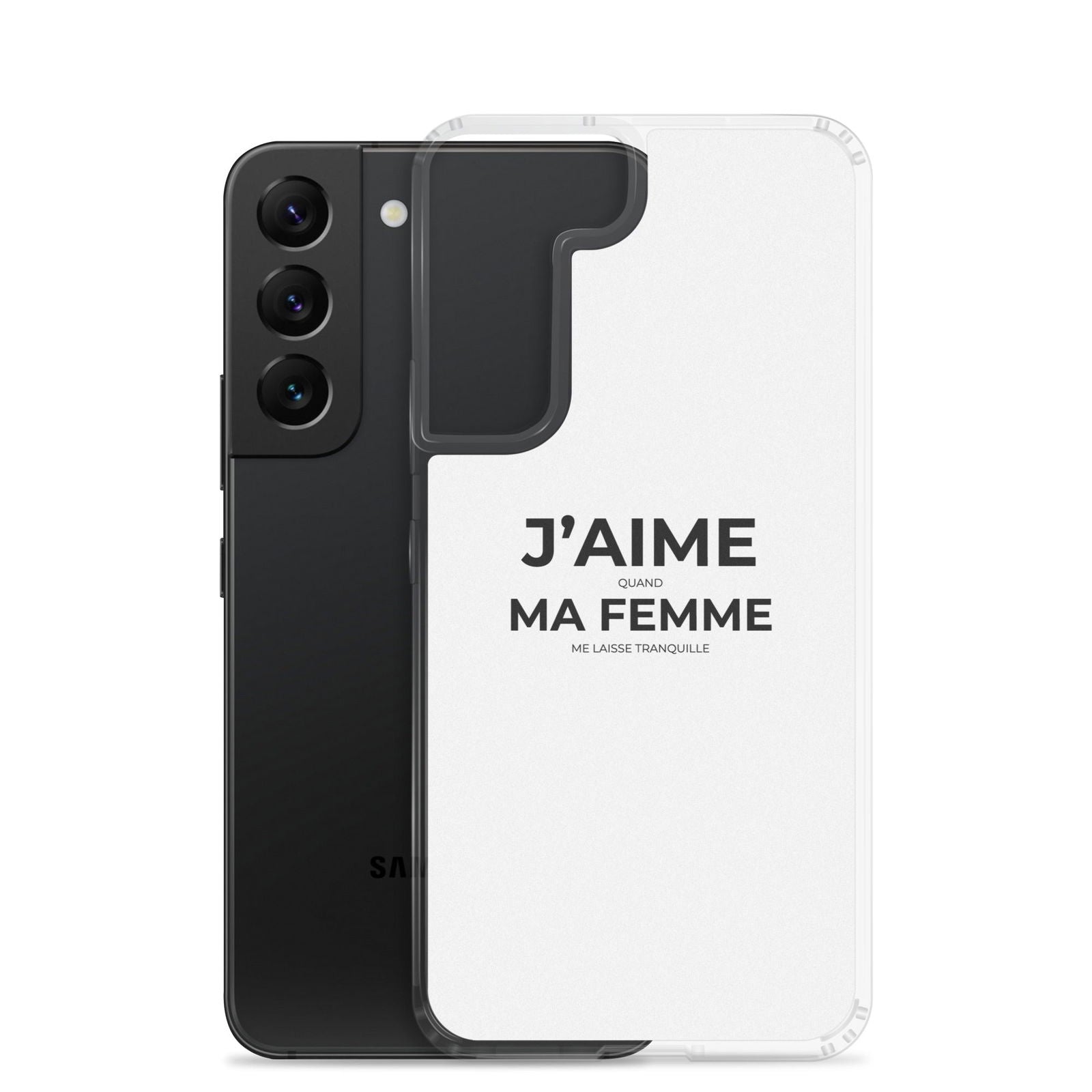 Coque Samsung J'aime quand ma femme me laisse tranquille - Sedurro