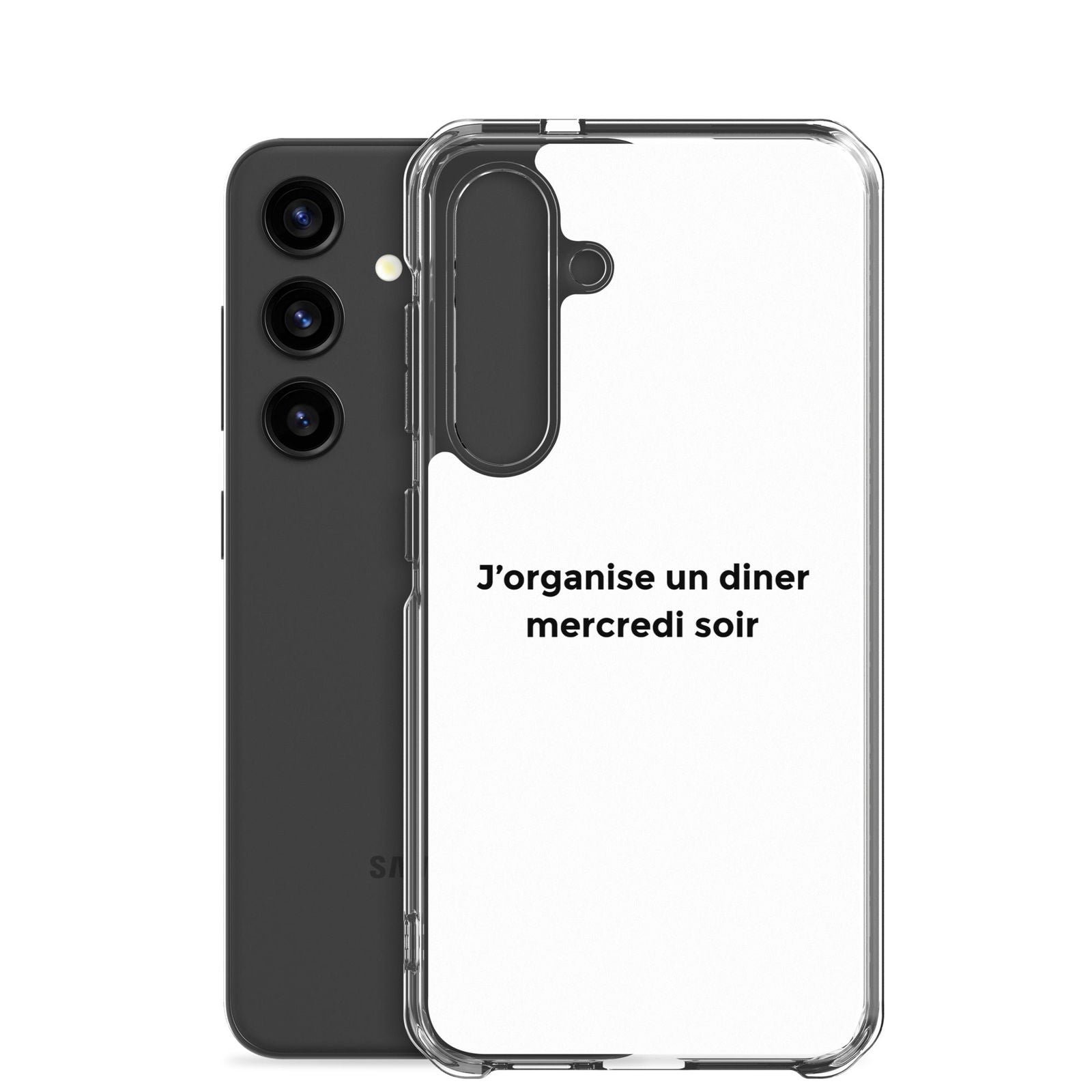 Coque Samsung J'organise un diner mercredi soir - Sedurro