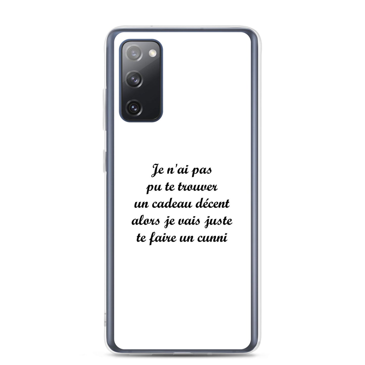 Coque Samsung Je n'ai pas pu te trouver un cadeau décent alors je vais juste te faire un cunni Samsung Galaxy S20 FE - Sedurro