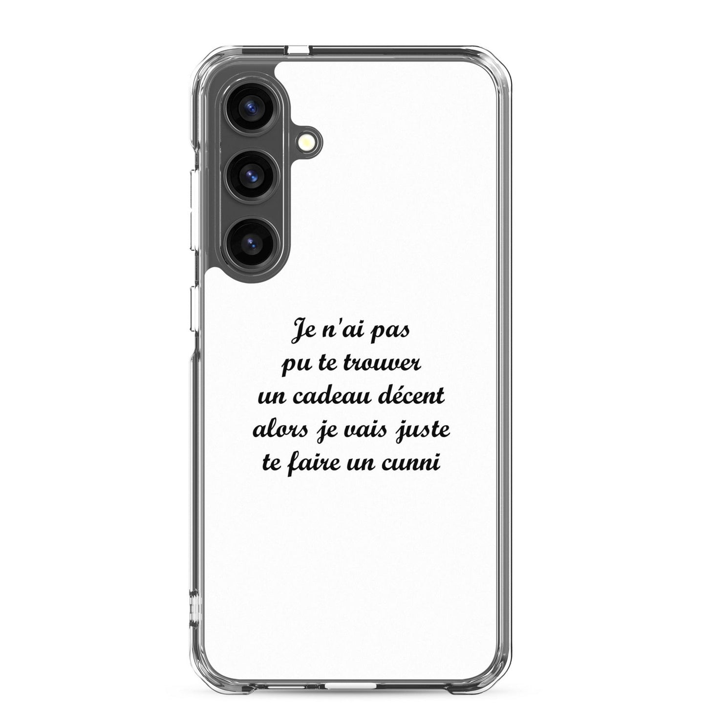 Coque Samsung Je n'ai pas pu te trouver un cadeau décent alors je vais juste te faire un cunni Samsung Galaxy S24 Plus - Sedurro